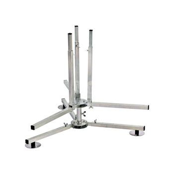 Rozwijacz metalowy skladany z kolami do rur w zwojach 240 - 600 m