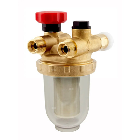 Filtr olejowy AFRISO R500Stjednorurowy z powrotem fi 3/8''/3/8'' GW x GZ, z wkładem stalowym, maks. przepływ 250 l/h