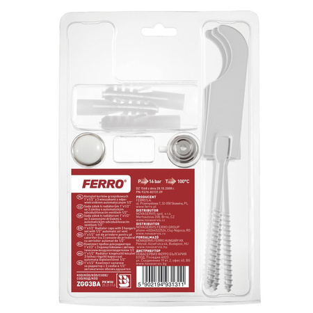 Zestaw korków grz. 1"x1/2" z 3 wiesz.i odpow. aut.