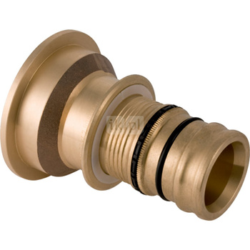 Złączka GEBERIT Mepla, Cu / Cu, 75 mm, DN 65 x 95 mm x DN 90 (końcówka wciskowa x kołnierz), (głębokość: 33 mm) z uszczelką