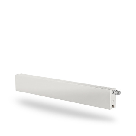 Grzejnik płytowy typ 22 PURMO Plint PD wym. 200 x 600 mm, kolor biały, moc 430 W, front Płaski gładki