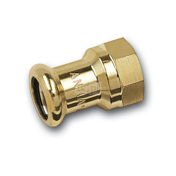 Mufa SANHA PURAPRESS, brąz, 12 mm x 1/2'' (zw x GW)