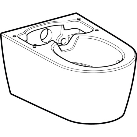 Miska WC AqC Sela, biała