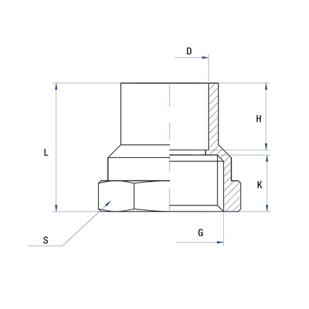 Mufa lut RUMET Mosiądz 1/2'' x 15 mm (GW)