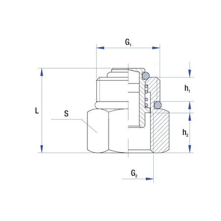 Zawór zwrotny RUMET Mosiądz 1/2'' x 3/4''