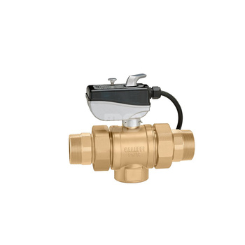 Trójdrożny zawór kulowy z napędem, typ "T" 3/4"24V