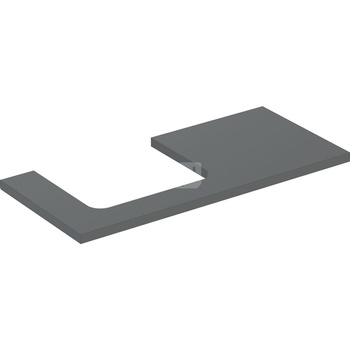 Geberit ONE Blat pod umywalkę, wycięcie z lewej strony, do prostokątnej umywalki stawianej na blat, B105cm, H3cm, T47cm, lava