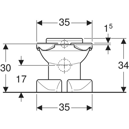 Miska WC stojąca GEBERIT Bambini