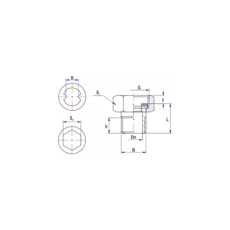 Półśrubunek redukcja RUMET fibra mosiądz 1'' x 3/4'' (GW x GZ), z uszczelką, 27 mm