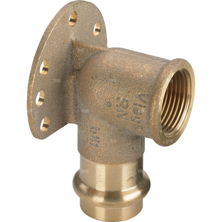 Kolano z łapami VIEGA 22255LF, brąz / brąz, 18 mm x 1 1/2'' (mz x gwm)