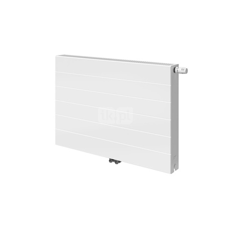 Grzejnik płytowy typ 22 PURMO Ramo Flex RCVF wym. 400 x 1800 mm, kolor biały, moc 2156 W, front Płaski profilowany