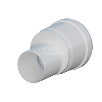 PP redukcja pozioma mimośrodowa DN60/100mm z uszczelką [EPDM]