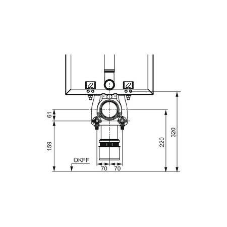 TECEone - zestaw montażowy do zabudowy mokrej, do spłuczek Uni z głębokością instalacji 13 cm