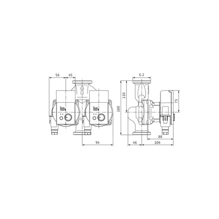 Pompa obiegowa WILO Yonos PICO-D 30/1-8 1x230 V 50/60 Hz, PN 10/10bar