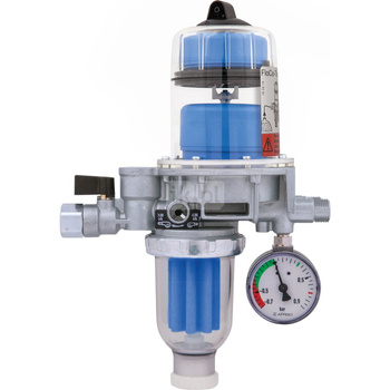 Filtr olejowy AFRISO FloCo-TOP-2KM Sizintegrowany z odpowietrznikiem fi 3/8''/3/8'' GW x GZ, z wkładem plastikowym, maks. przepływ 100 l/h