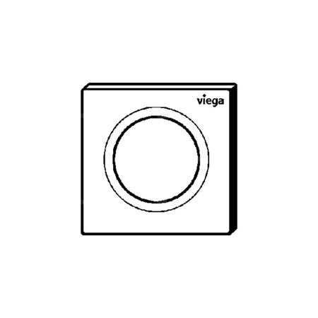 Przycisk uruchamiający do pisuaru Prevista Visign for Style 20 tworzywo sztuczne, nr wzoru 8610.2 płytka maskująca: tworzywo szt. biały alpejski klawisz: tworzywo szt. biały alpejski