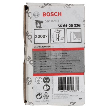 GWÓŹDŹ SK64-20 32G 1.6MM 2'000 PC