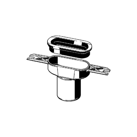 Odpływ, tworzywo sztuczne / szary do odpływów prysznicowych VIEGA 4965.79