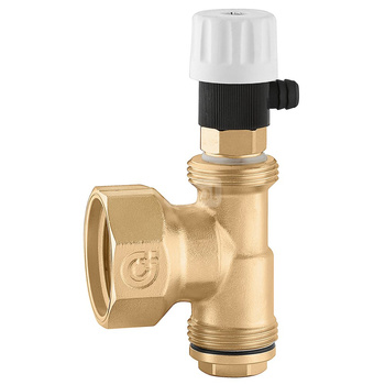 Element końcowy wyposażony w ręczny zawór odpowietrzający i zaślepione przyłącze 1" GW