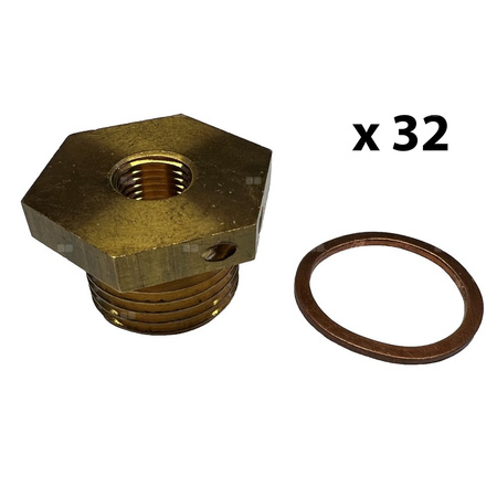 Adapter do bezpośredniego montażu czujnika temperatury R 1/2"/ M10x1 (32 szt.) Sono Meter30