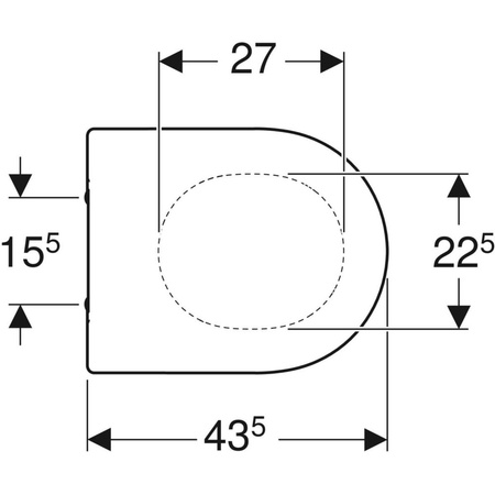 Deska sedesowa Acanto, wolnoopadająca, wypinana