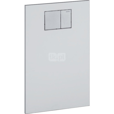 Płyta ozdobna Geberit AquaClean do spłuczek podtynkowych, szkło białe