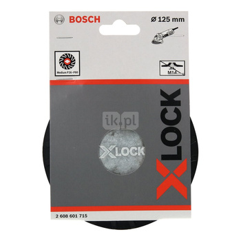 Talerz oporowy z systemem X-LOCK, 125 mm średni 125 mm, 12 250 obr./min