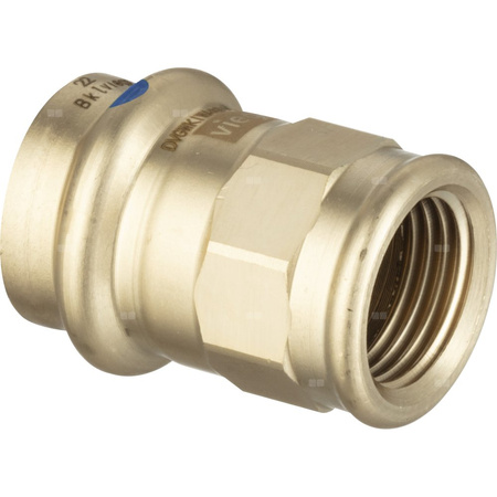 Złącze przejściowe VIEGA 2212LF, brąz / brąz, 54 mm x 2'' (mz x gwm)