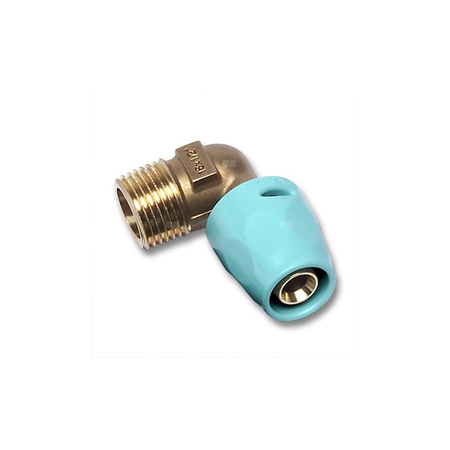 Kolano 90' SANHA 3fit Push Dwuczęściowy, Cu, 20 mm x 3/4'' (ww x GZ)