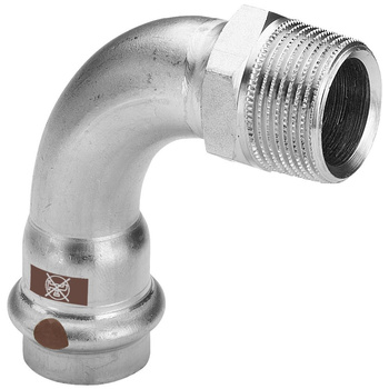 Łuk 90' VIEGA 1714, stal nierdzewna / stal nierdzewna, 22 mm x 3/4'' (zz x gz)