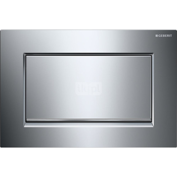 Przycisk uruchamiający Geberit Sigma30 1M, przedni, chrom bł-chrom szczot.-chrom bł.