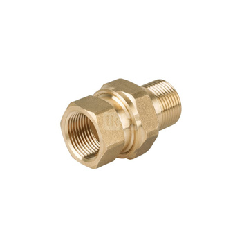 Śrubunek wzmocniony prosty stożek PERFEXIM PHA-301, mosiądz, 3/4'' (gw x gz), PN16 bar