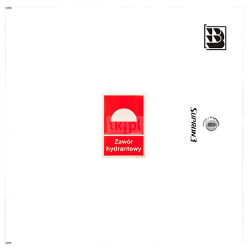 Dwa zawory hydrantowe typ ZH-52 wraz z obudową. Szafka ochronna 550. Szafka zawieszana, Znak B, zamek OTS, kolor RAL9003