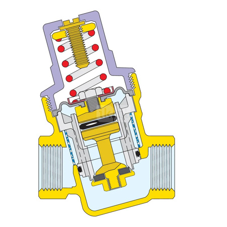 Regulator ciśnienia – wersja skośna 1/2"