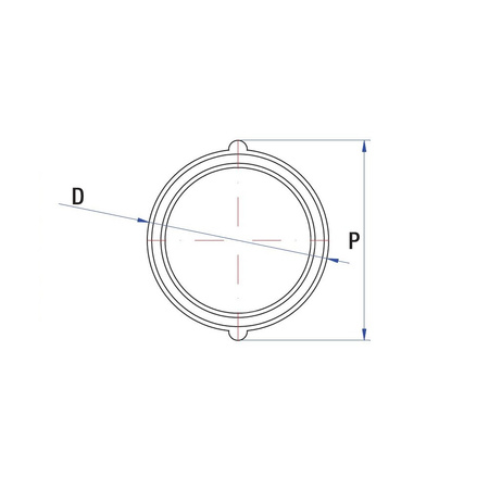 Mufa RUMET mosiądz 1'' x 1'' (GW x GW), 37 mm