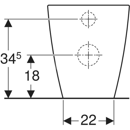 Miska WC stojąca GEBERIT iCon Square bez kołnierza wewnętrznego