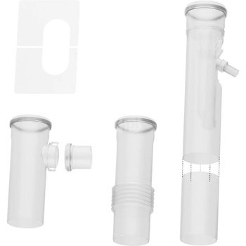 Zestaw podstawowy C(14)3x (3343), pionowy zestaw spalinowy do przewodów sztywnych fi110 z odprowadzeniem kondensatu,  dla pierwszego kotła,  tworzywo polimerowe PP:trójnik fi80/fi110/fi110, przewód z kompensacją fi110 L = 426 mm, element dystansowy, rura