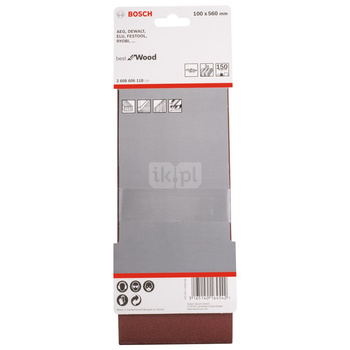 PAS BEZK. 100X560 BEST F/WOOD P150