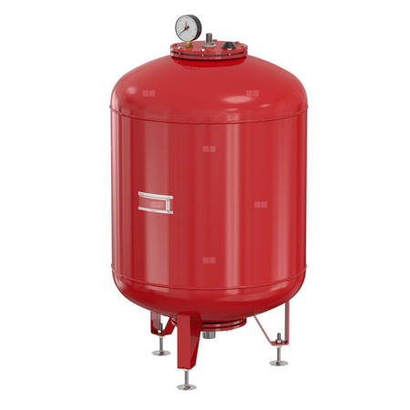 Naczynie wzbiorcze stojące FLAMCO MEIBES Flexcon M, pojemność 400 l 6-, 10 bar / 120'C fi1 1/4'', kolor czerwony, do instalacji