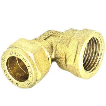 Kolano skręcane QIK Do rur miedzianych, mosiądz, 1/2'' x 18 mm (GW x złącze skręcane)