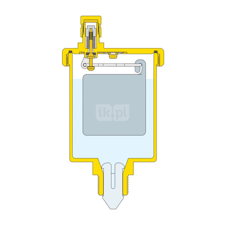 Odpowietrznik automatyczny CALEFFI do instalacji solarnych gz mosiądz chromowany fi 3/8''