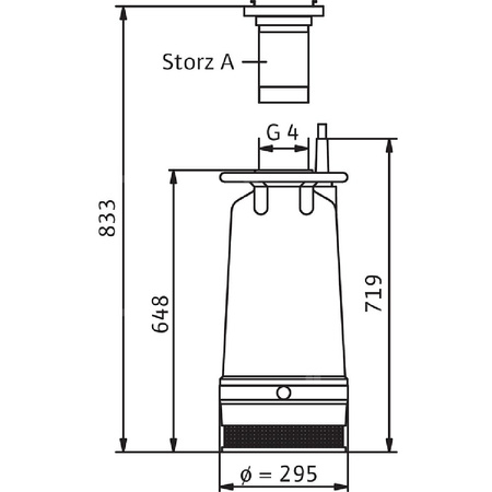 Pompa zanurzeniowa do ścieków WILO EMU KS 70 ZH SVA+V żeliwo 3 x 400 V, moc 9.5 W 50 Hz