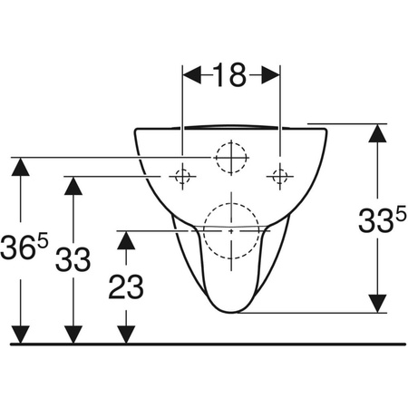 REKORD Miska ustępowa wisząca lejowa