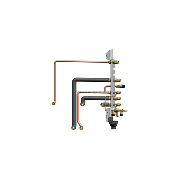 Rama montażowa z kompletem zaworów wyjście prawe