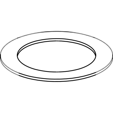 Uszczelka płaska okrągła VIEGA 9953 guma, 54 mm x 50 mm / 3 mm