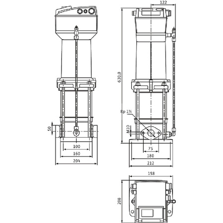 Wysokociśnieniowa cicha pompa do wody Wilo-MVISE 406-1/16/E/3-2-3G