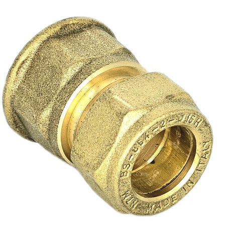 Złączka prosta skręcana QIK Do rur miedzianych, mosiądz, 3/4'' x 18 mm (GW x złącze skręcane)