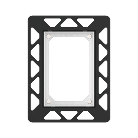 TECEfilo - ramka montażowa do pisuaru do montażu zlicowanego, czarna