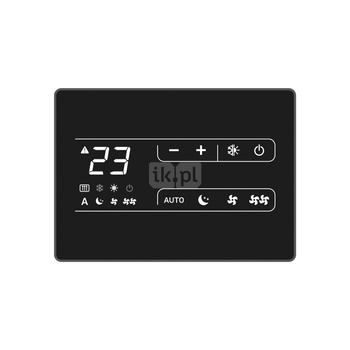 Sterownik montowany na ścianie do współpracy z wersją do zdalnego sterowania - kolor czarny