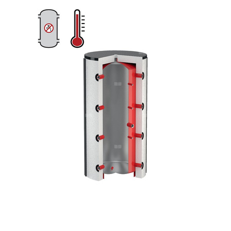 Zbiornik buforowy stojący FLAMCO MEIBES PS 300 pojemność 300 l 3 bar bez wężownicy
